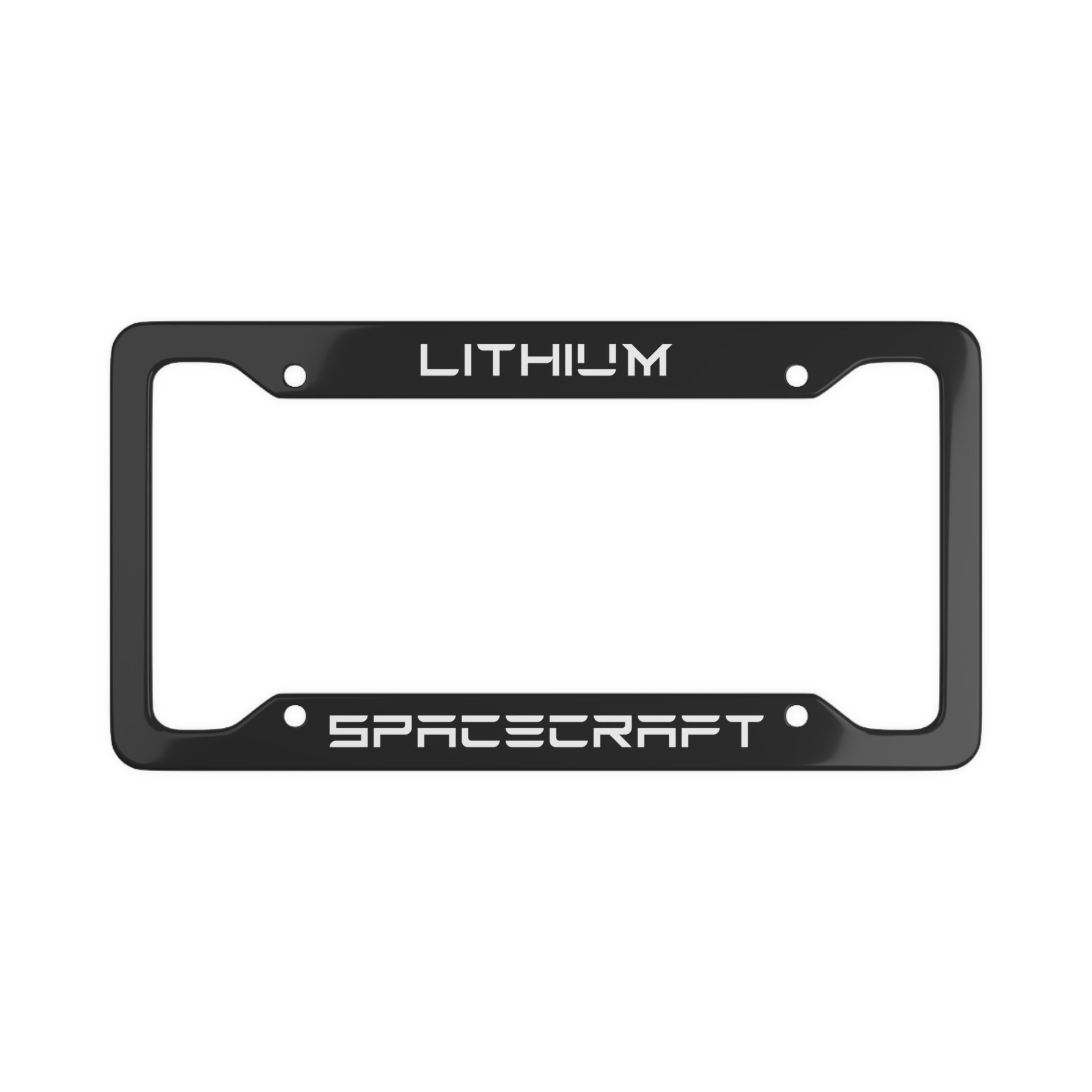 Lithium Spacecraft Tesla License Plate Frame Autoterium