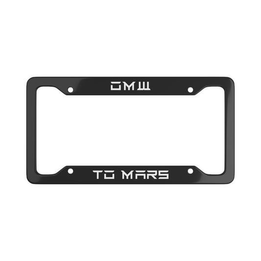 On My Way to Mars Tesla License Plate Frame