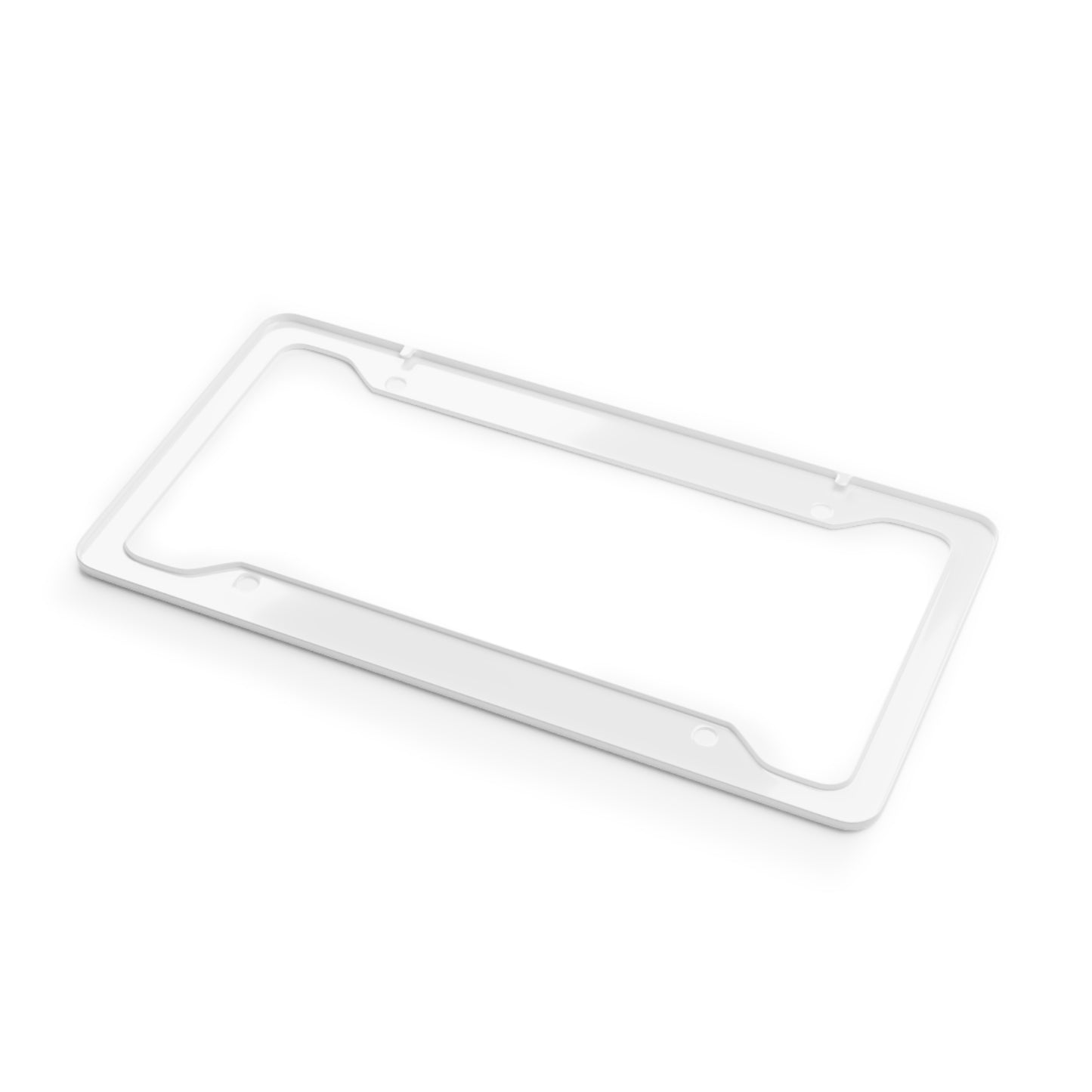 Nick Issocool White/Black Tesla License Plate Frame