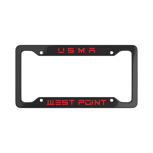 U S M A West Point Red/Black Tesla License Plate Frame