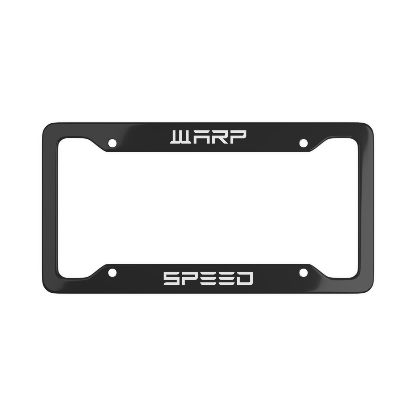 Warp Speed Tesla License Plate Frame