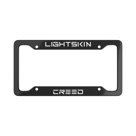 Lightskin Creed Tesla License Plate Frame