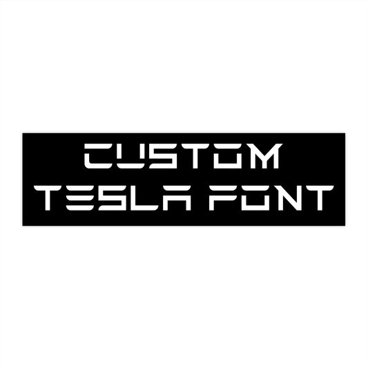 Tesla Personal Bumper Stickers