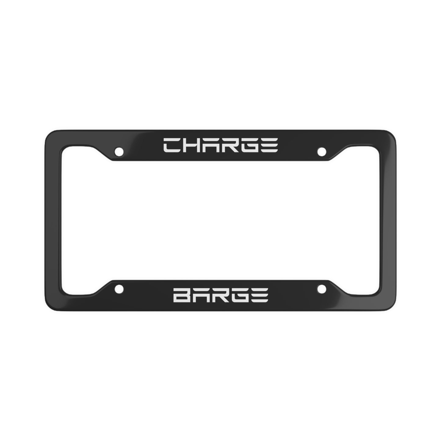 Charge Barge Tesla License Plate Frame